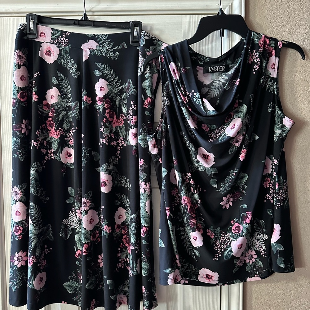 KASPER SKIRT BLOUSE COMBO